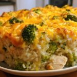 Broccoli, Rice, Cheese, and Chicken Casserole