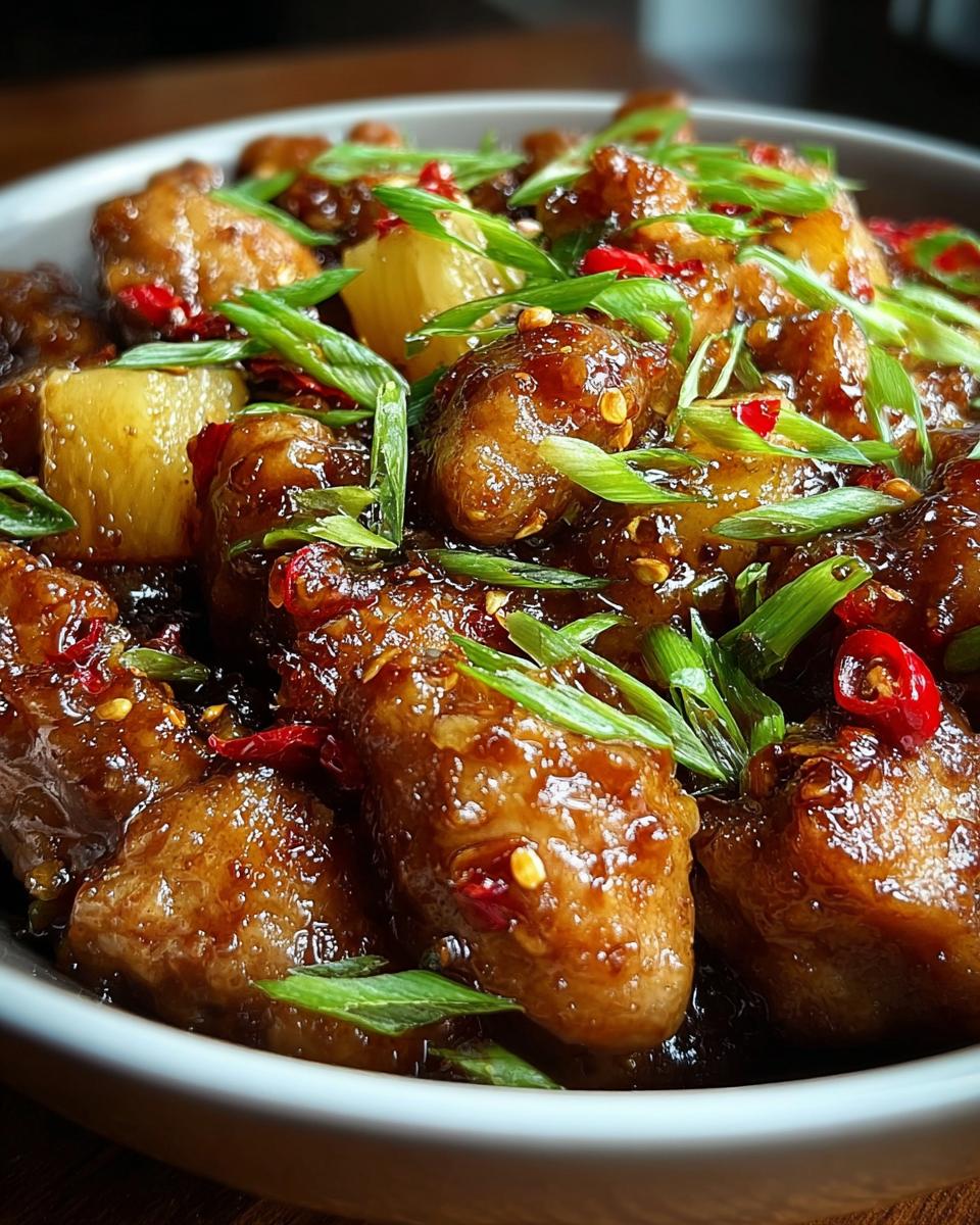 Brown Sugar Pineapple Chicken - detail 1