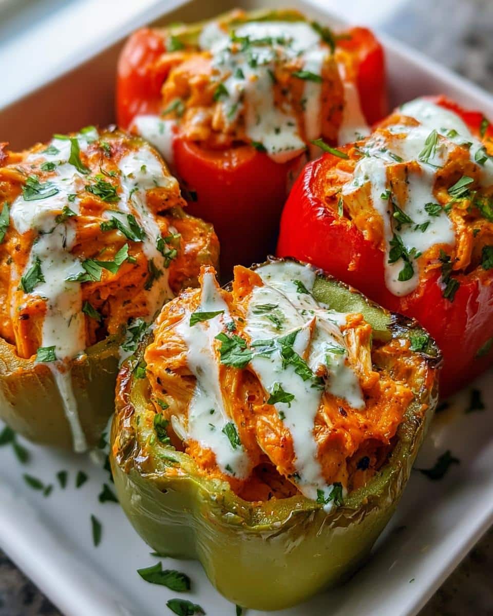 Buffalo Chicken Stuffed Peppers - detail 2