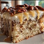 Butter Pecan Praline Poke Cake