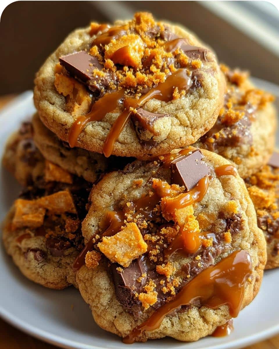 Butterfinger Caramel Crunch Cookies - detail 1