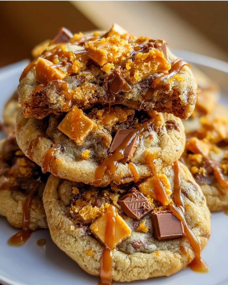 Butterfinger Caramel Crunch Cookies - detail 2