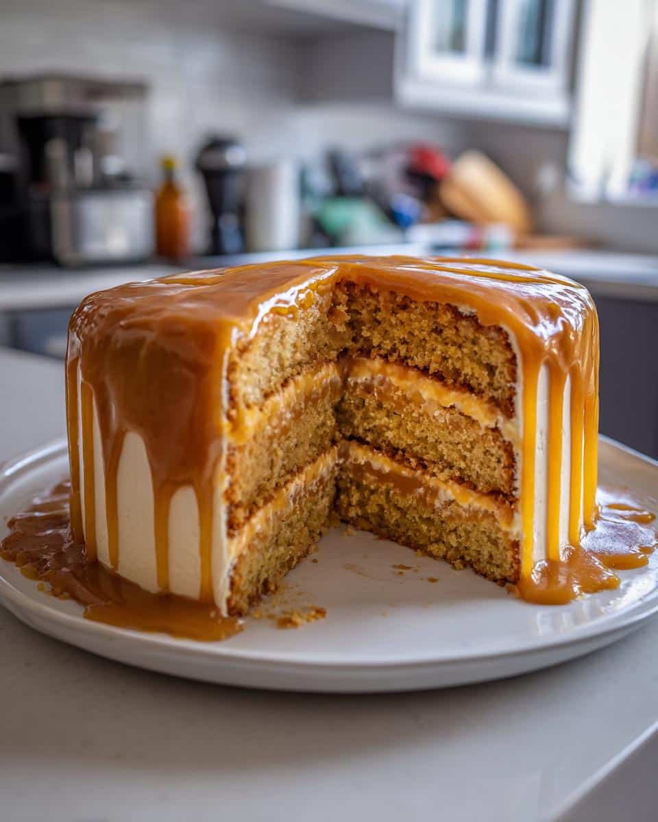 Butterscotch Cake with Caramel Frosting - detail 2