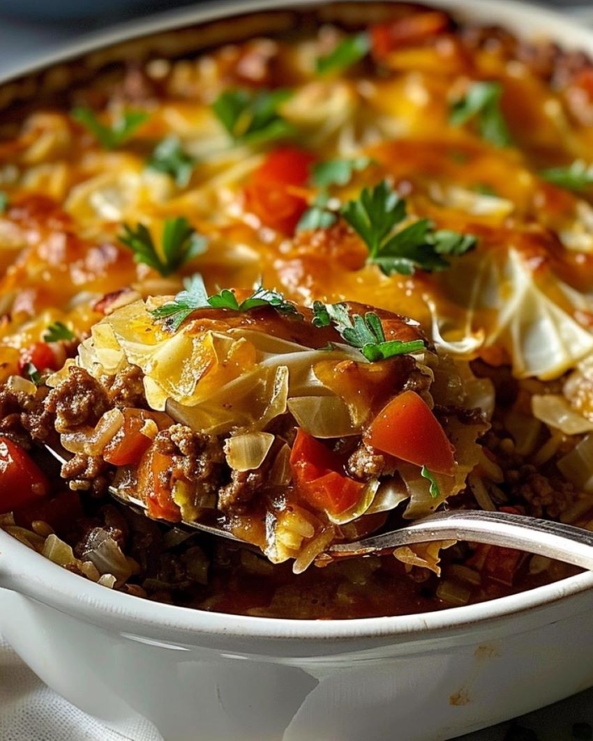 Cabbage Beef Bake