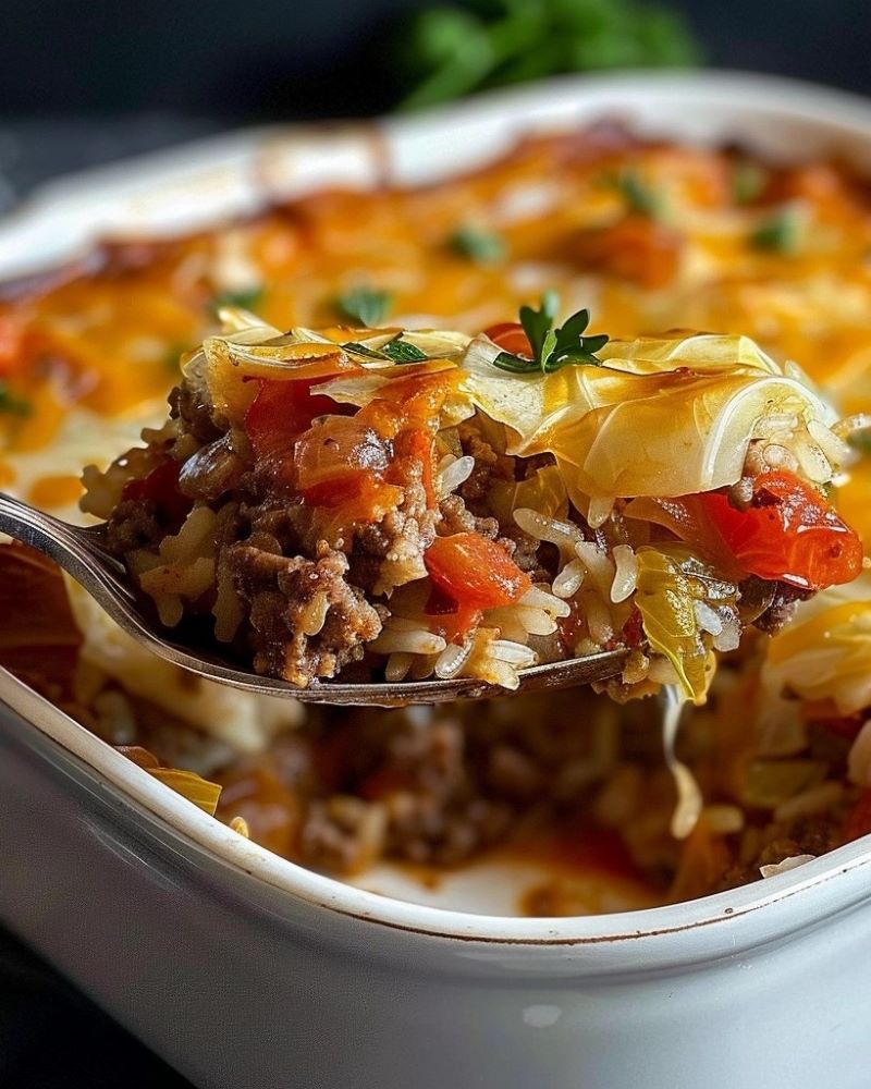 Cabbage Beef Bake