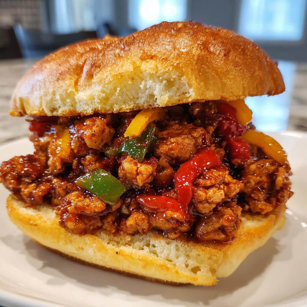 Cajun Chicken Sloppy Joes - detail 3