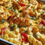 Cajun Cream Cheese Chicken Pasta Bake