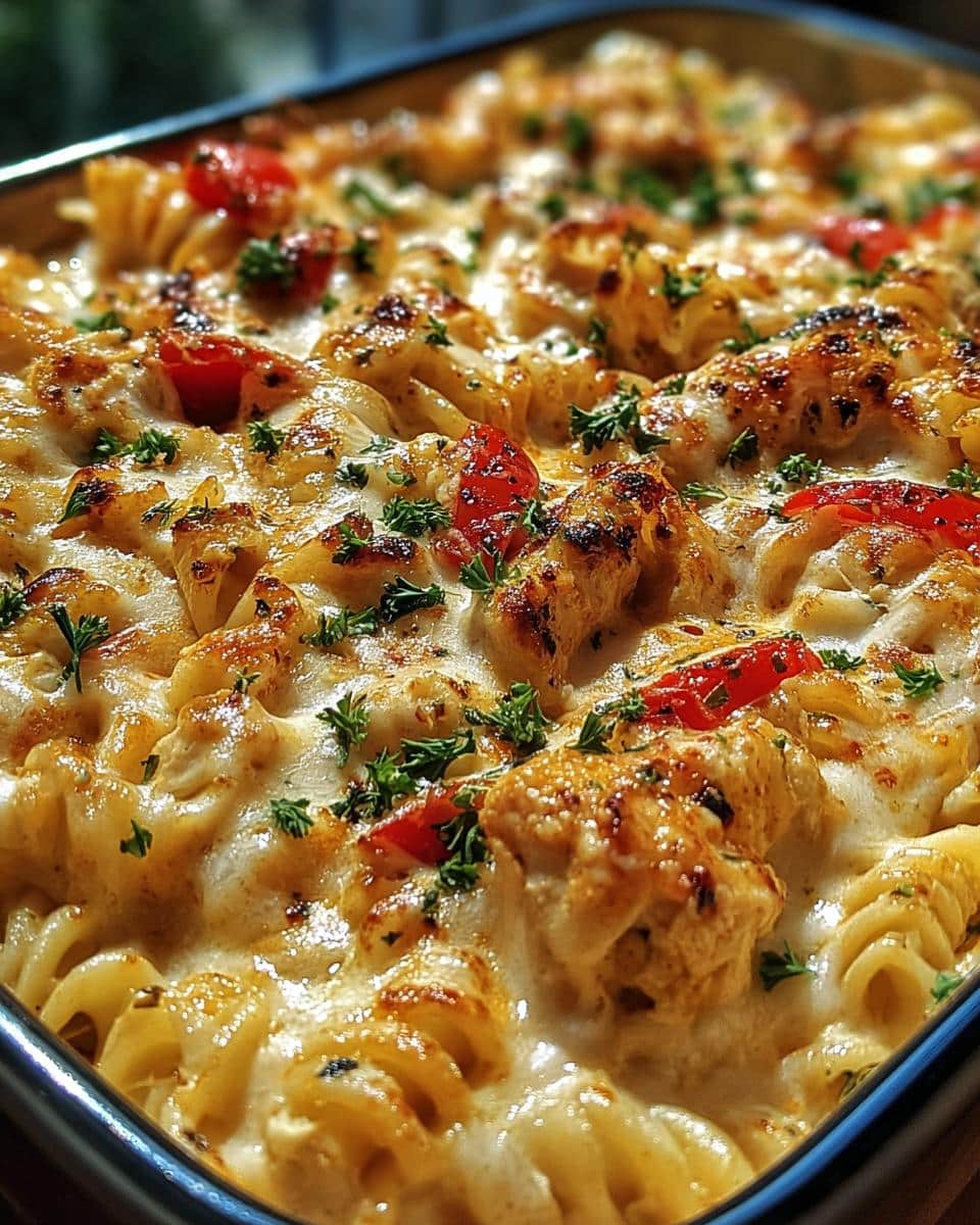 Cajun Cream Cheese Chicken Pasta Bake - detail 2