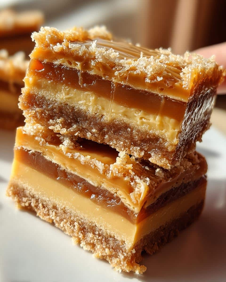 Caramel Crush Bars Dessert - detail 2