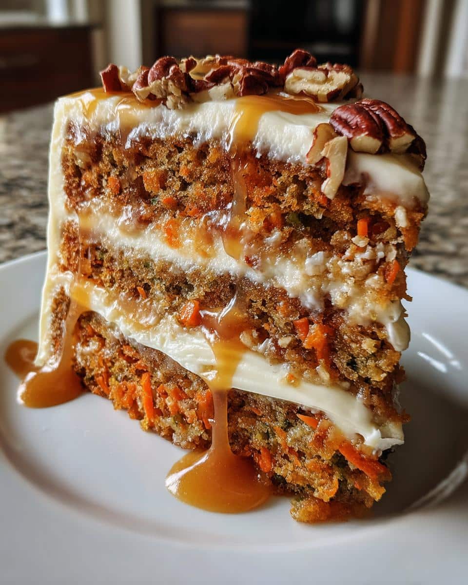 Caramel Pecan Carrot Heaven Cake - detail 1
