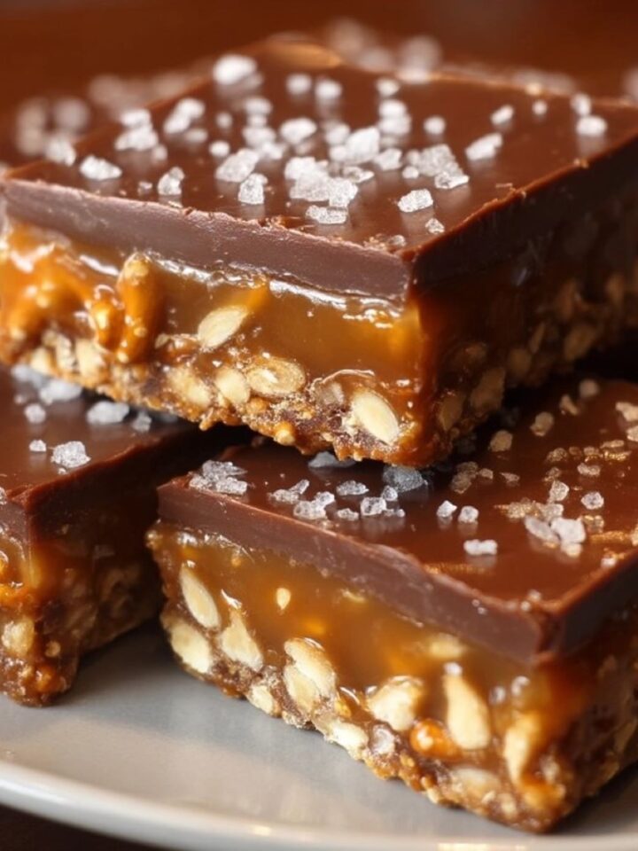 Caramel Pretzel Crack Bars