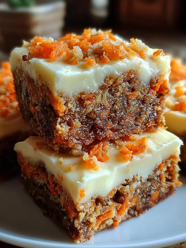 Carrot Cake Cream Cheese Bars