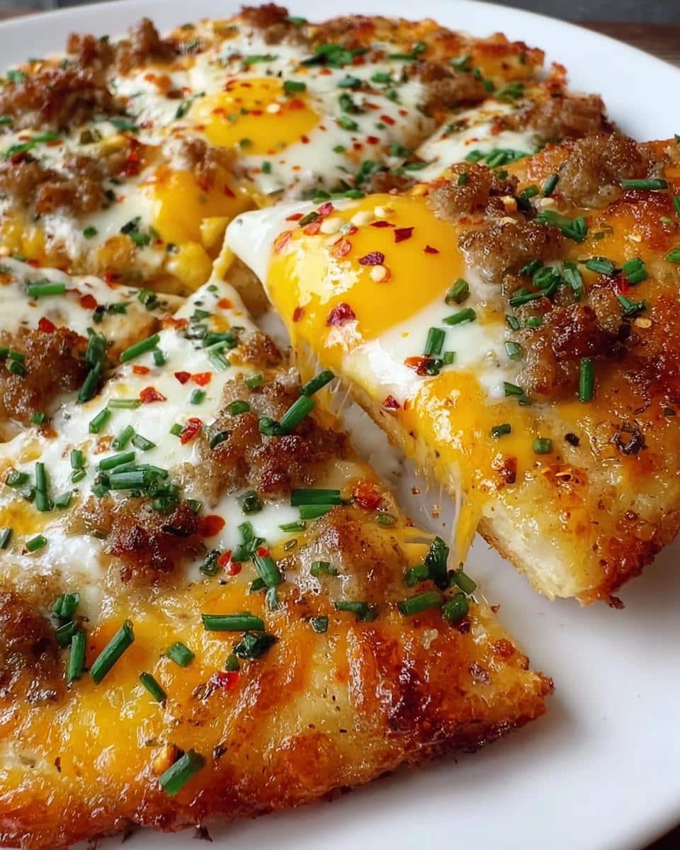 Cheese Crust Breakfast Pizza - detail 2
