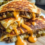 Cheeseburger Quesadillas with Burger Sauce