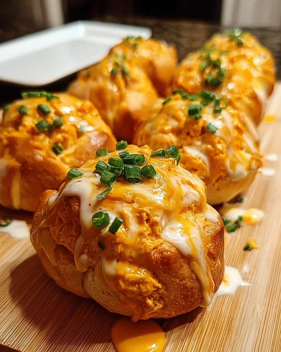 Cheesy Buffalo Ranch Chicken Bombs - detail 2