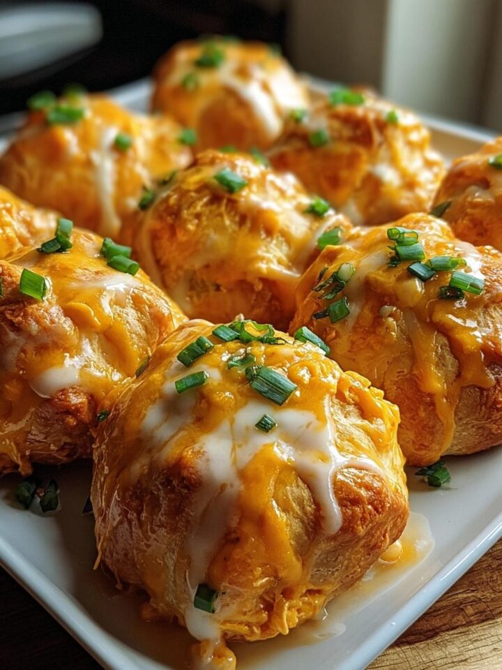 Cheesy Buffalo Ranch Chicken Bombs