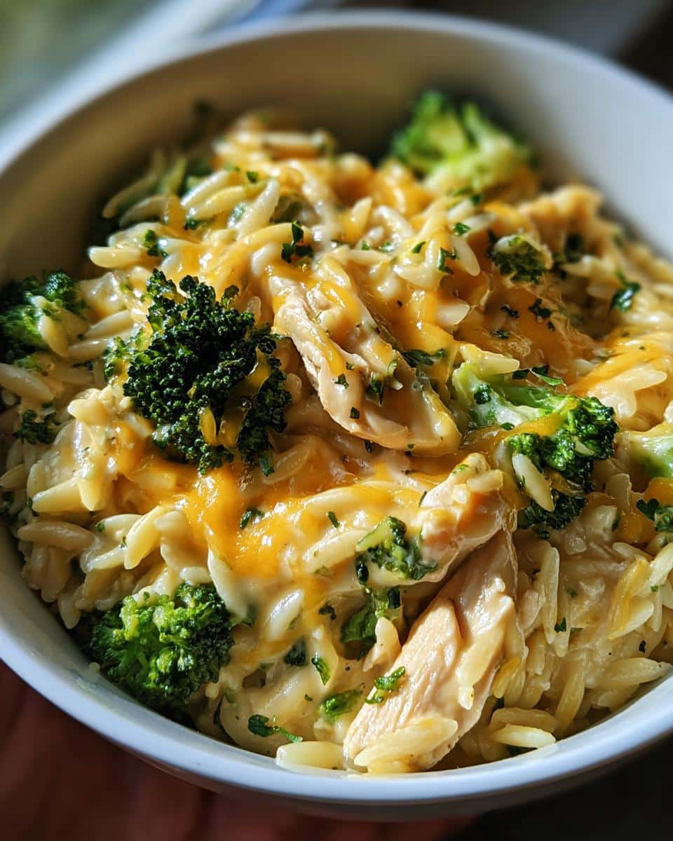 Cheesy Chicken Broccoli Orzo - detail 1