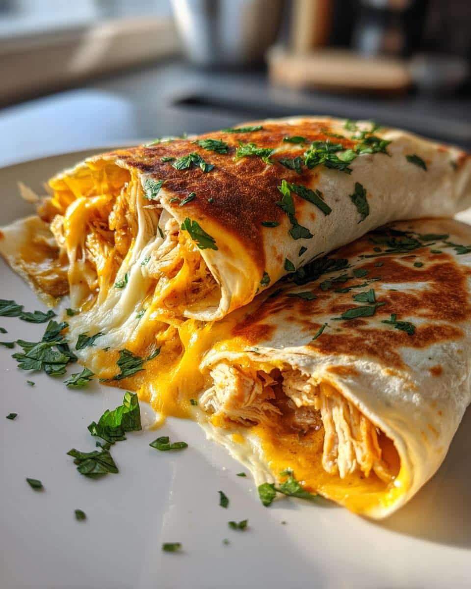 Cheesy Chicken Garlic Wraps - detail 1