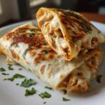 Cheesy Chicken Garlic Wraps
