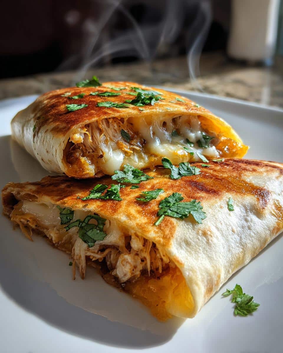 Cheesy Chicken Garlic Wraps - detail 2