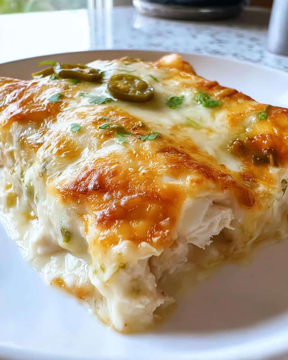 Cheesy Creamy White Chicken Enchiladas - detail 1