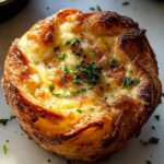 Cheesy Garlic Cruffin