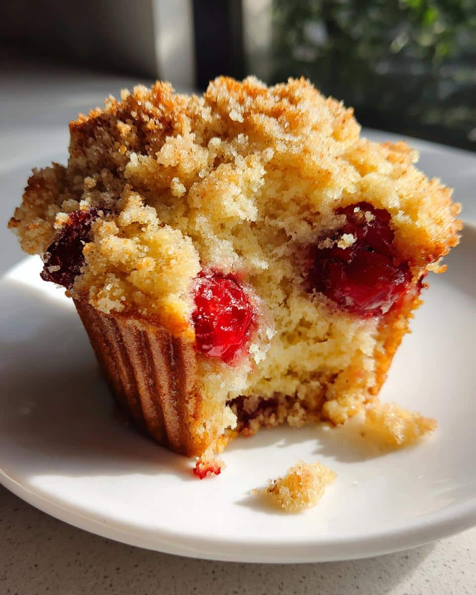 Cherry Cobbler Muffins - detail 3