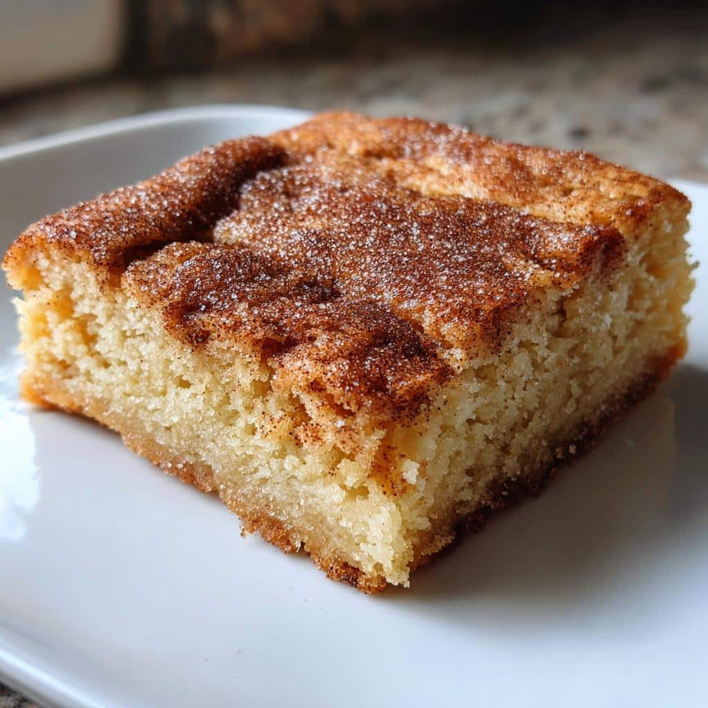 Chewy Snickerdoodle Cookie Bars