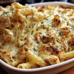 Chicken Alfredo Baked Ziti