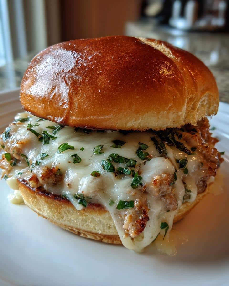 Chicken Alfredo Sloppy Joes - detail 3