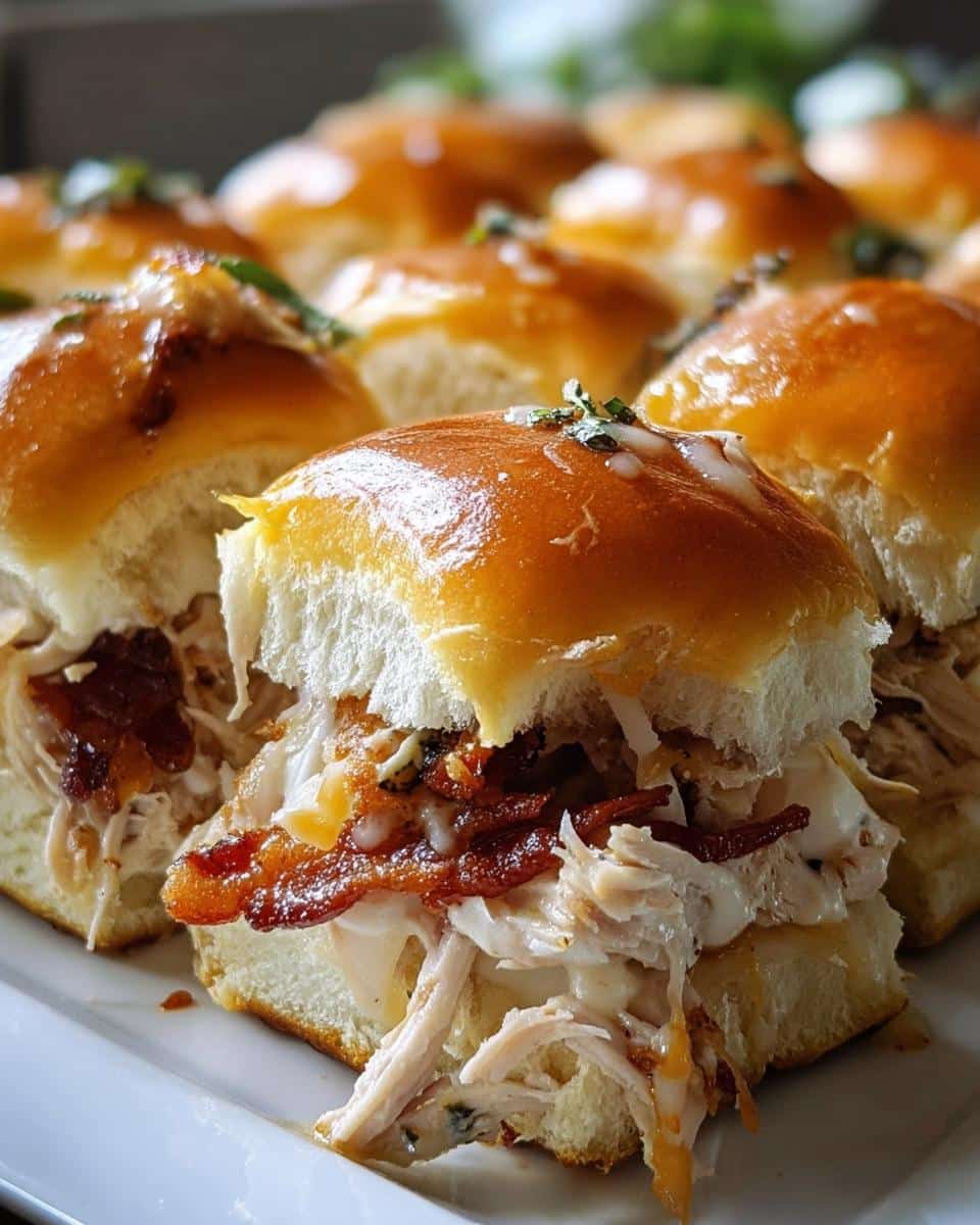 Chicken Bacon Ranch Sliders - detail 2
