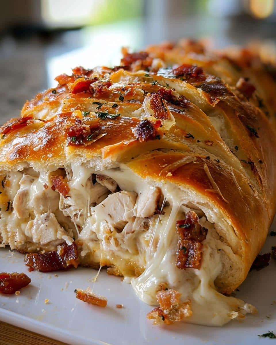Chicken Bacon Ranch Stromboli - detail 1
