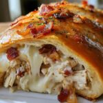 Chicken Bacon Ranch Stromboli