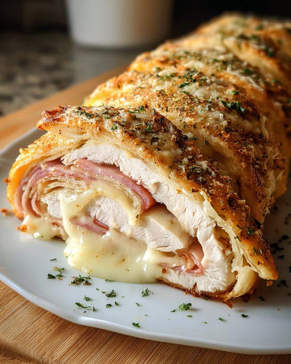 Chicken Cordon Bleu Stromboli - detail 1