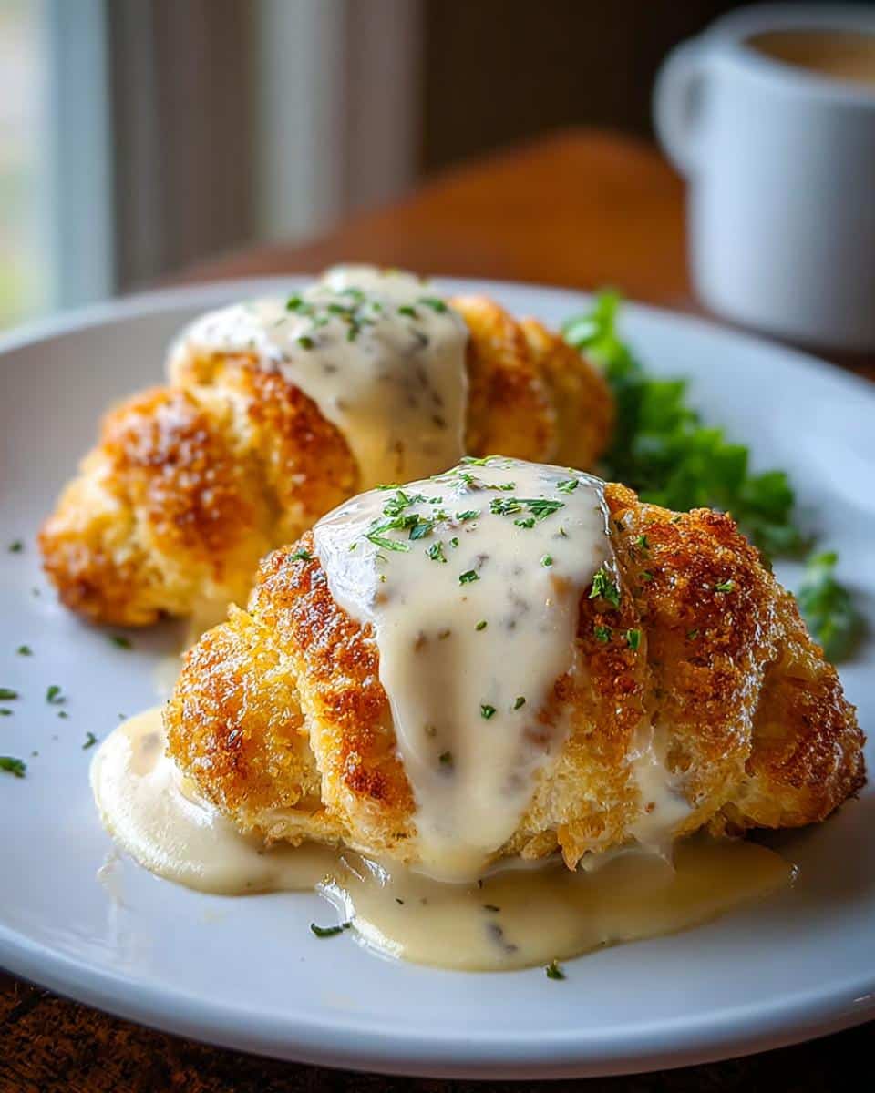 Chicken Pillows with Creamy Parmesan Sauce - detail 1