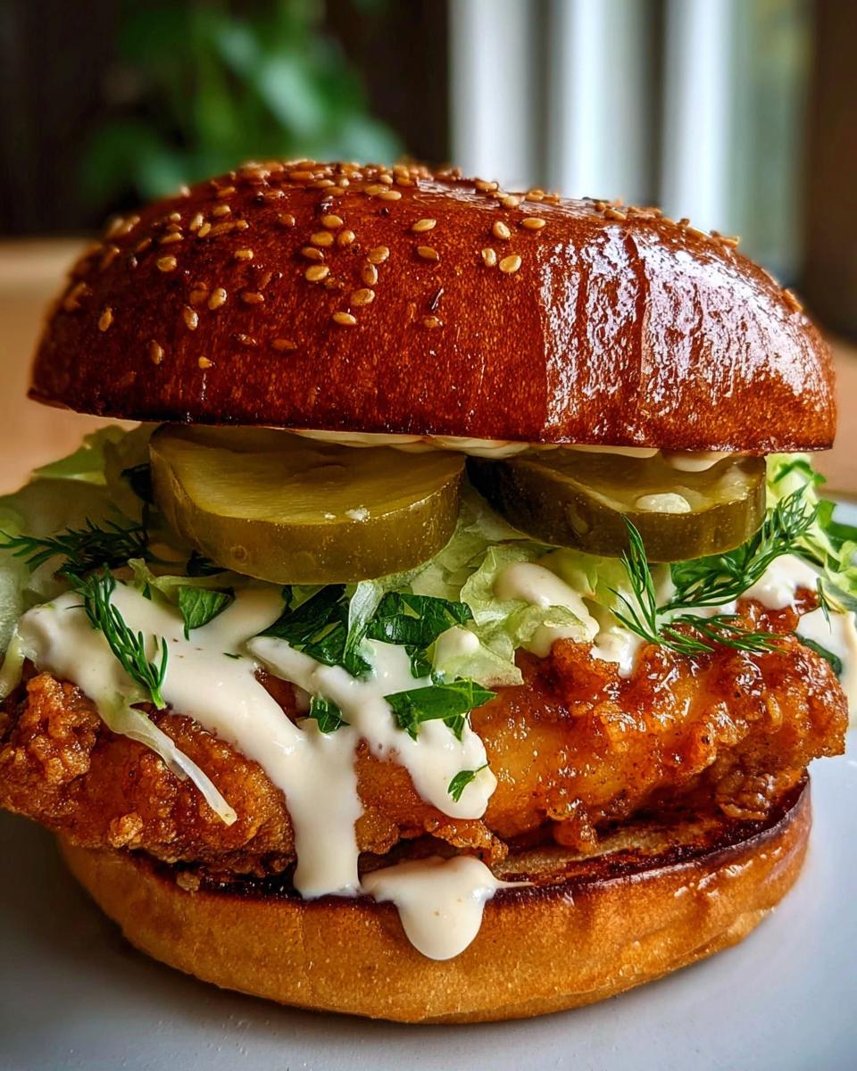 Chicken Sandwich with Creamy Homemade Sauce - detail 1