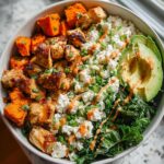 Chicken Sweet Potato Rice Bowl