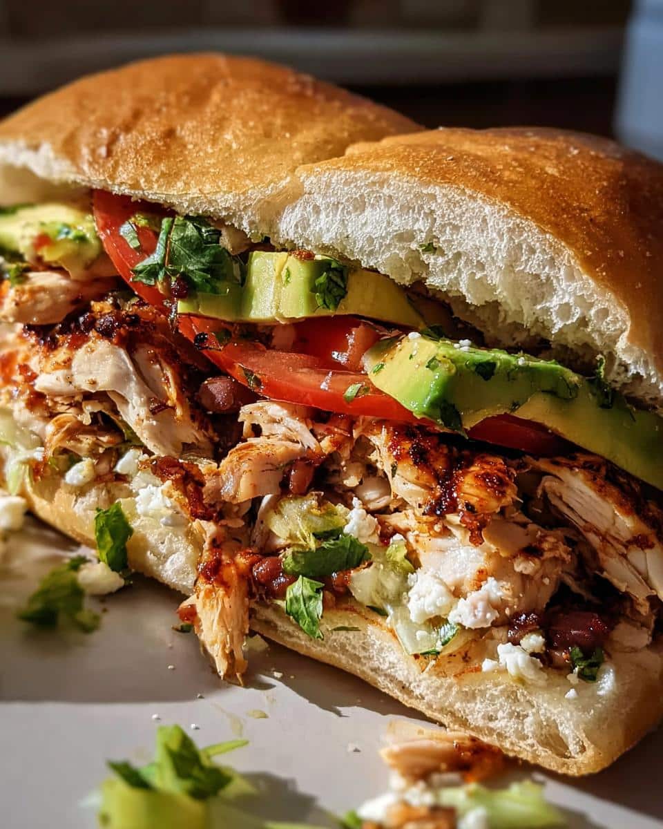 Chicken Torta Sandwich - detail 1