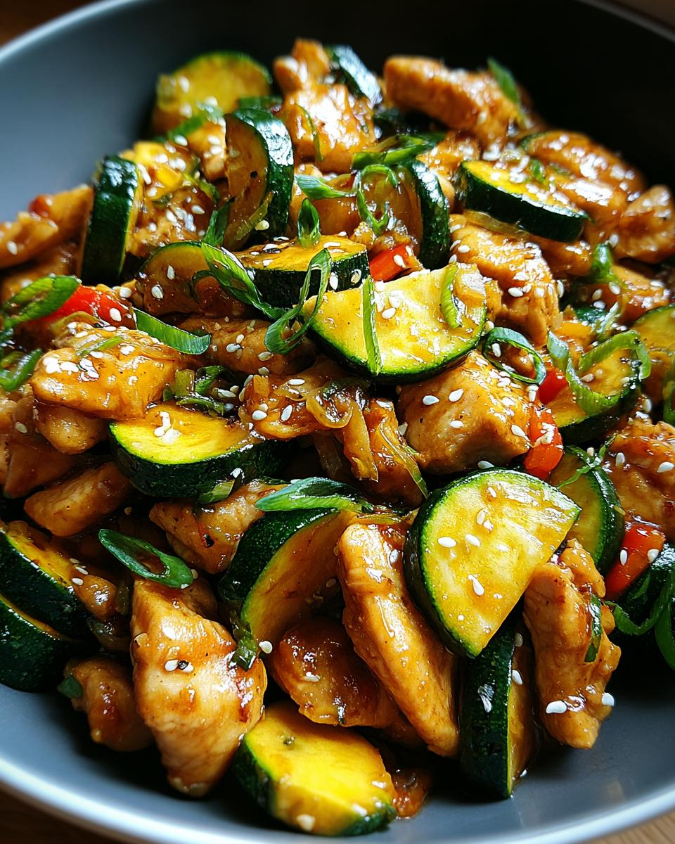 Chicken Zucchini Stir Fry - detail 1