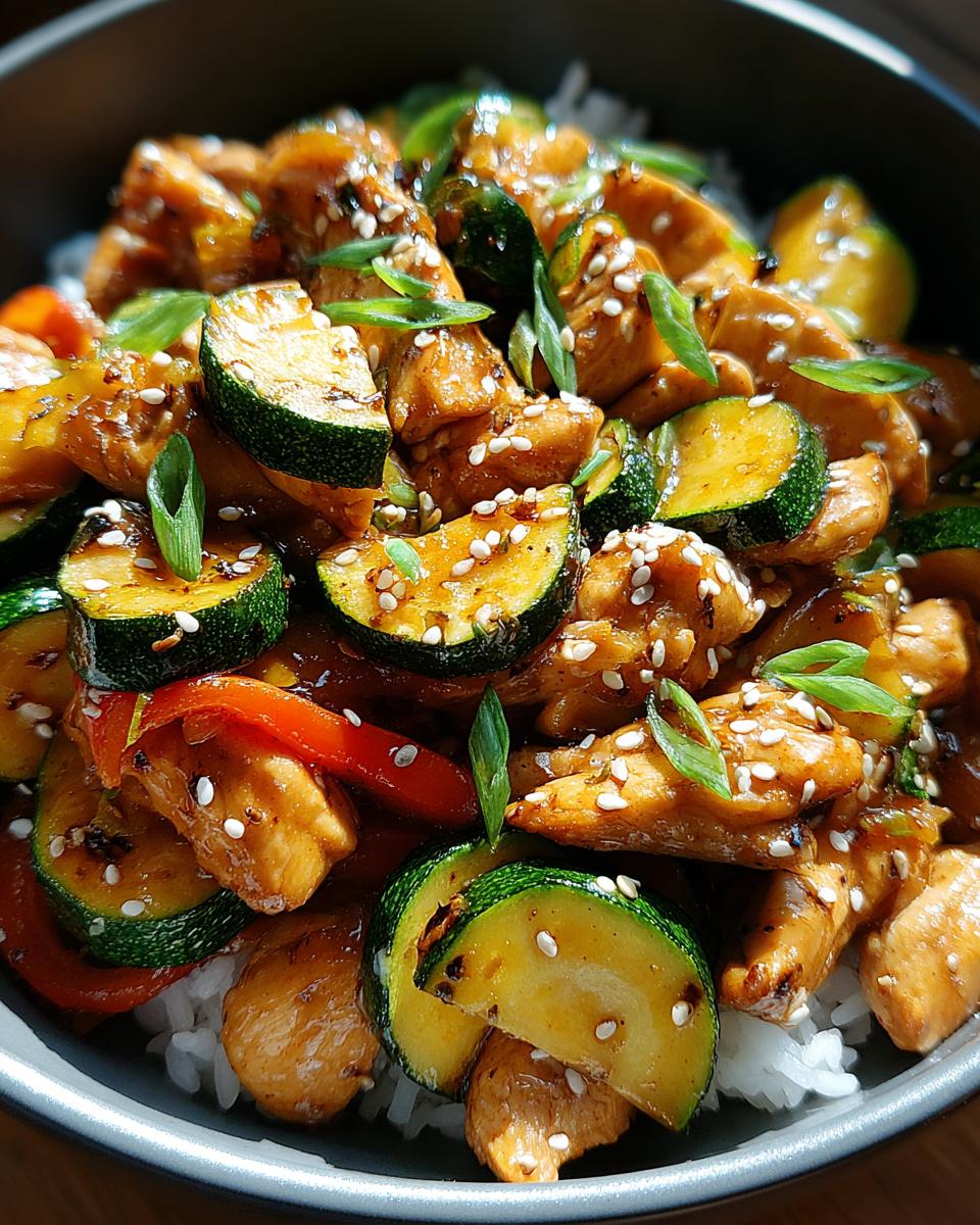 Chicken Zucchini Stir Fry - detail 2