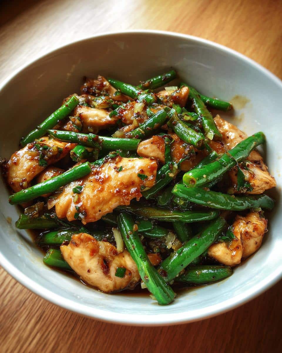 Chicken and Green Bean Stir-Fry - detail 1