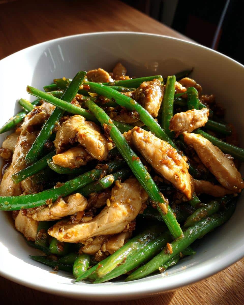 Chicken and Green Bean Stir-Fry - detail 2
