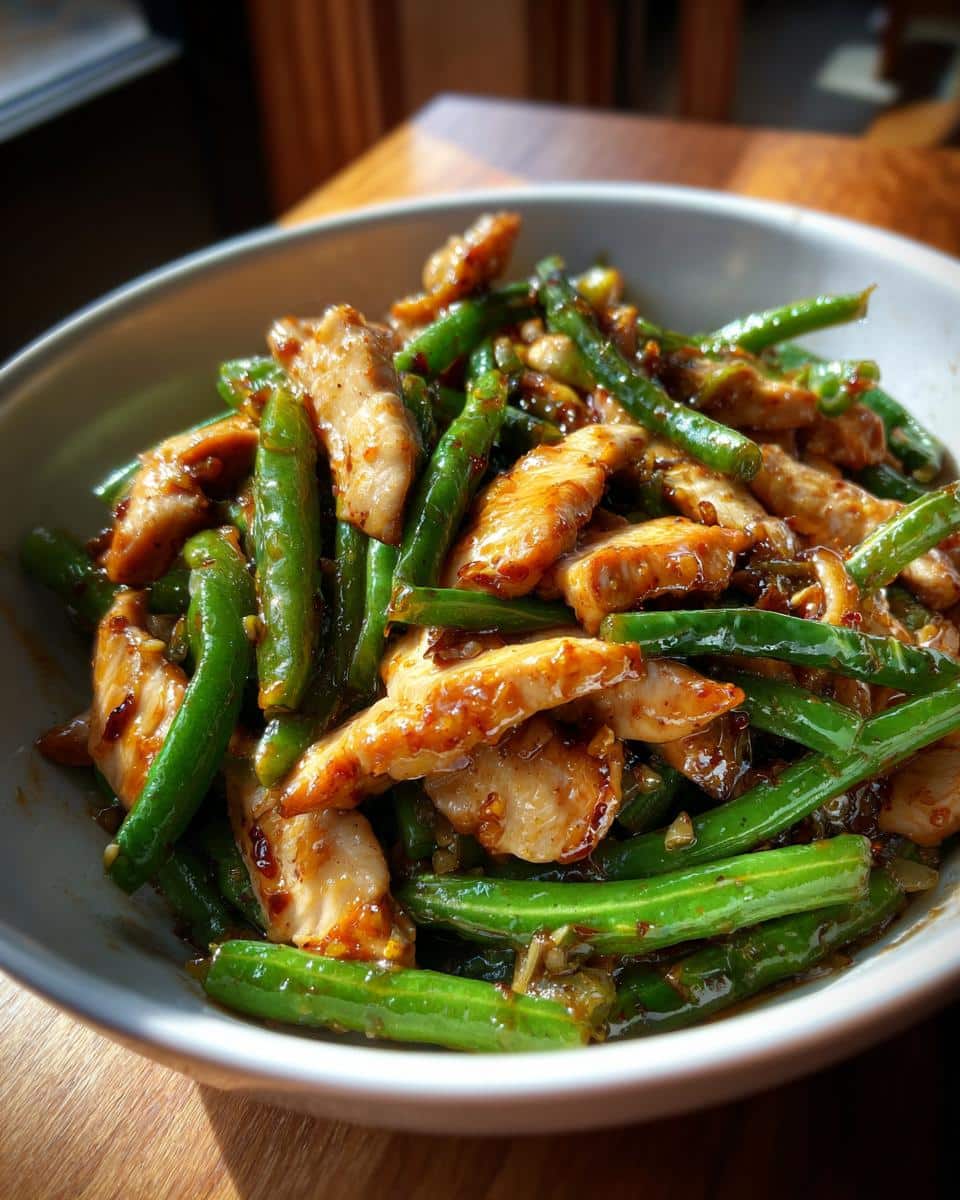Chicken and Green Bean Stir-Fry - detail 3