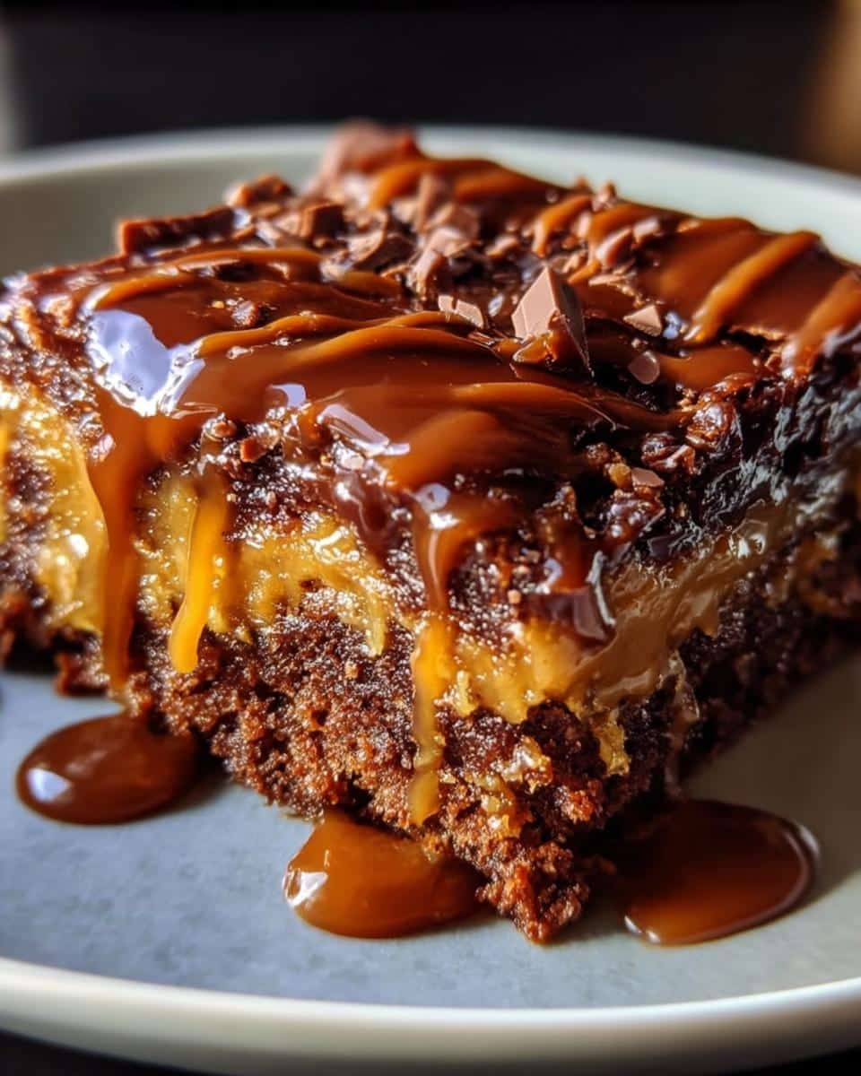 Chocolate Caramel Dump Cake - detail 1