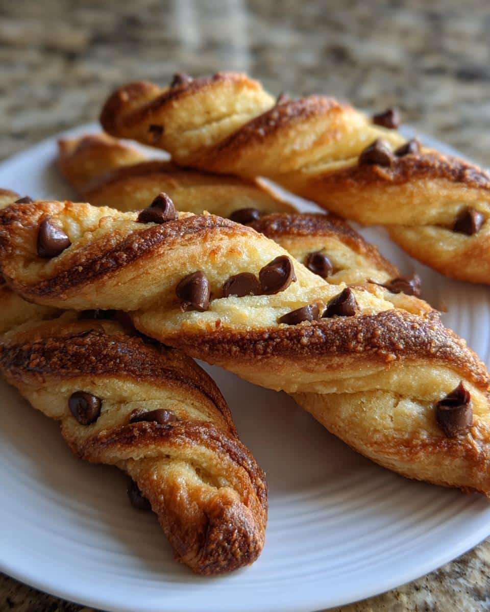 Chocolate Chip Cookie Dough Twists