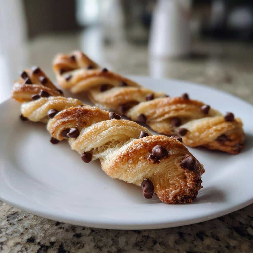 Chocolate Chip Cookie Dough Twists