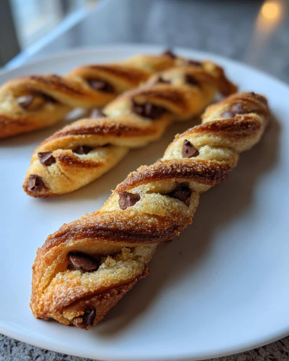 Chocolate Chip Cookie Dough Twists