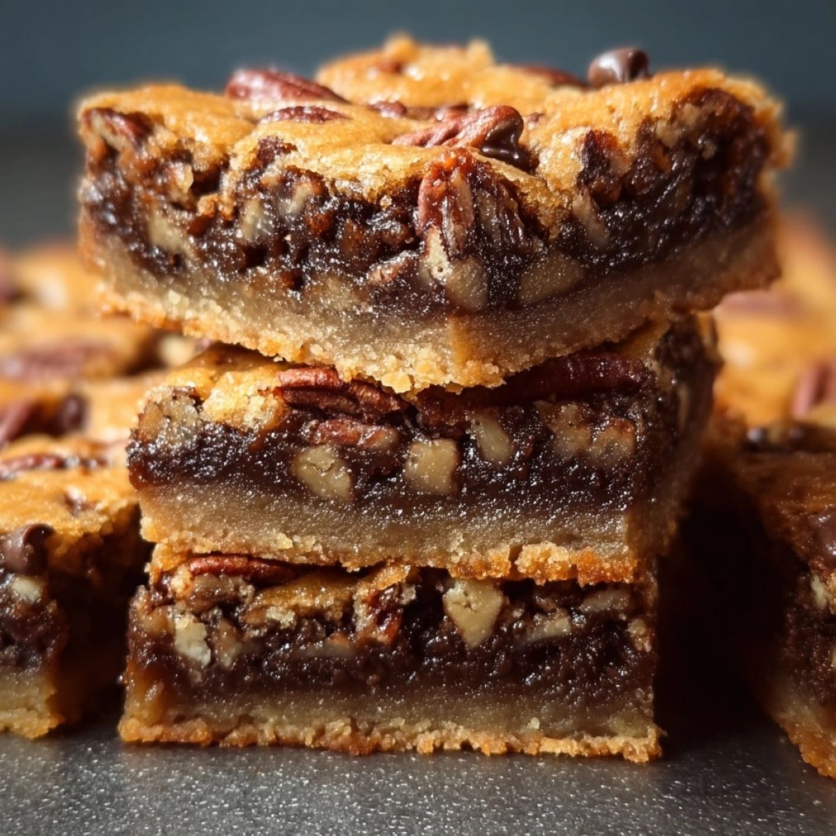 Chocolate Chip Pecan Pie Bars