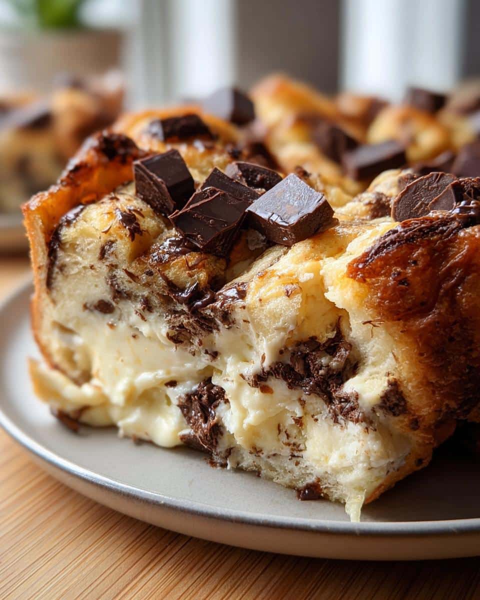 Chocolate & Cream Cheese Bread Pudding - detail 2