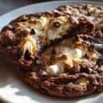 Chocolate Marshmallow Swirl Cookies
